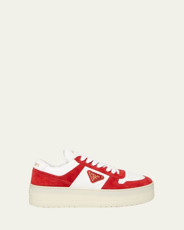 Downtown Platform Suede Sneakers